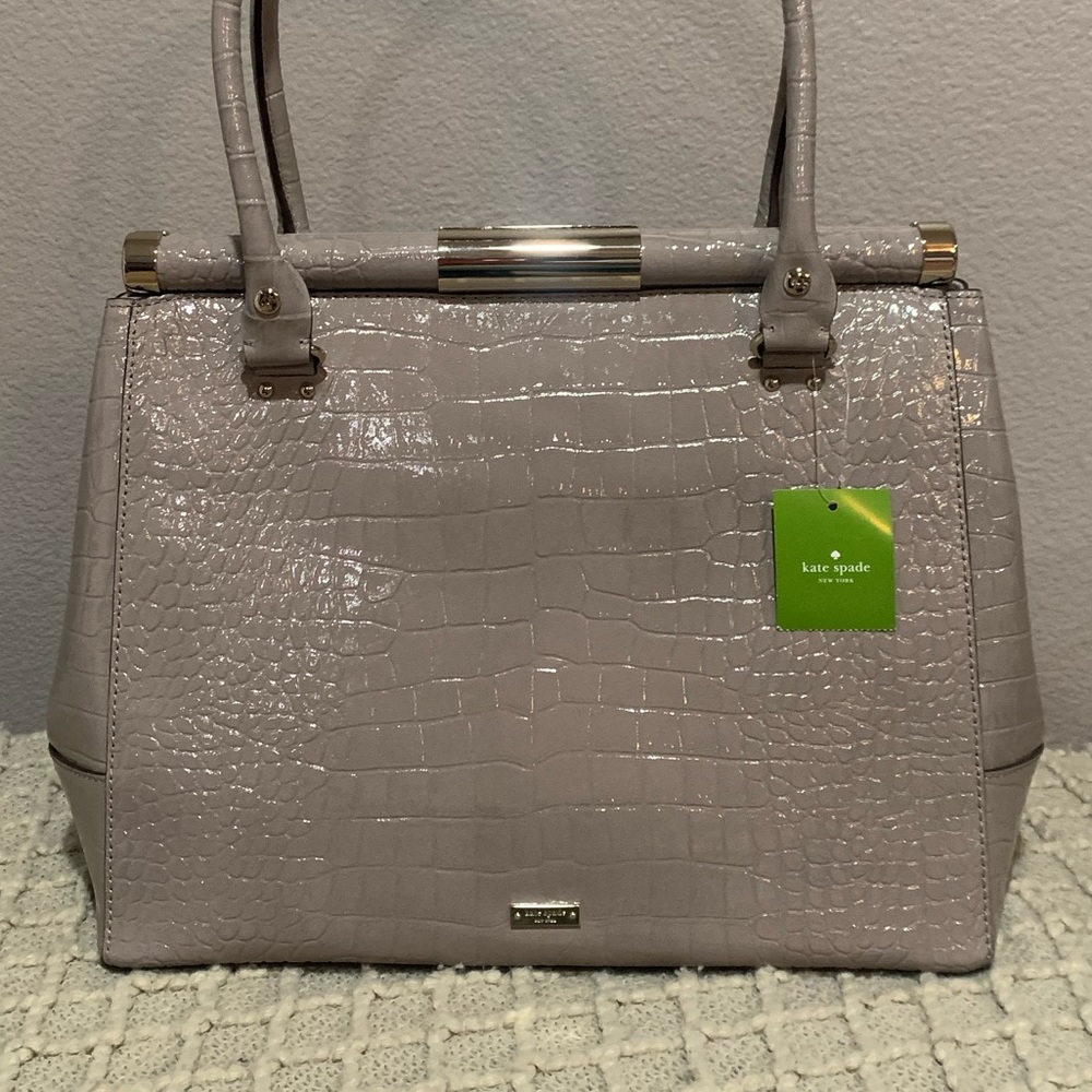 NWT ♠️ Kate Spade ♠️ Croc Embossed Classic Purse